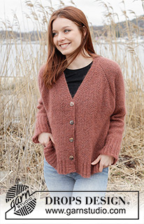 Free patterns - Damskie rozpinane swetry / DROPS 245-21