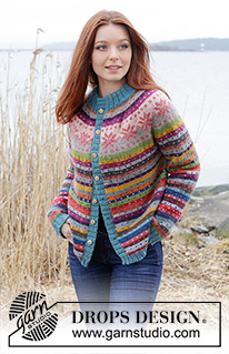 Free patterns - Damskie rozpinane swetry / DROPS 245-6