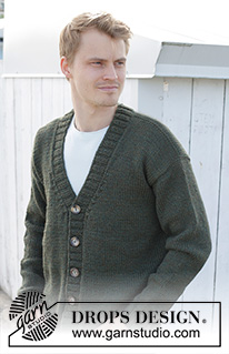 Free patterns - Męskie rozpinane swetry / DROPS 246-7