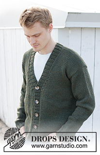 Free patterns - Męskie rozpinane swetry / DROPS 246-7