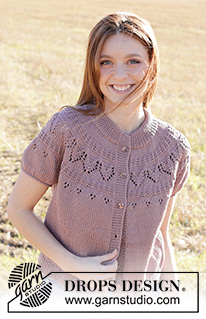 Free patterns - Rozpinane swetry z krótkim rękawem / DROPS 248-30