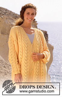 Free patterns - Damskie długie rozpinane swetry / DROPS 34-5