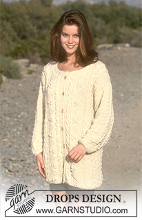 Free patterns - Damskie długie rozpinane swetry / DROPS 37-1