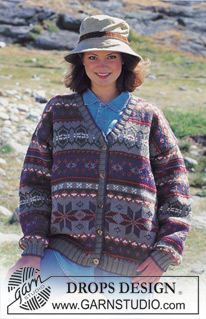 Free patterns - Damskie rozpinane swetry / DROPS 40-10