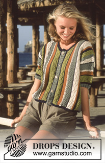 Free patterns - Rozpinane swetry z krótkim rękawem / DROPS 41-17