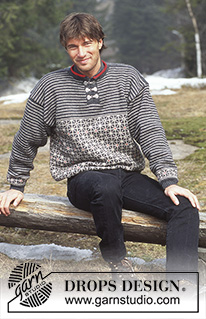 Free patterns - Męskie swetry przez głowę / DROPS 47-20
