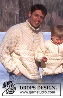 Free patterns - Męskie swetry przez głowę / DROPS 52-24