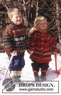 Free patterns - Rozpinane swetry i bolerka dziecięce / DROPS 52-30