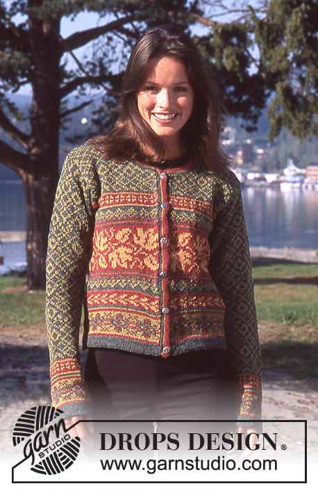 Tanglewood / DROPS 67-20 - Rozpinany sweter na drutach z włóczki DROPS Alpaca