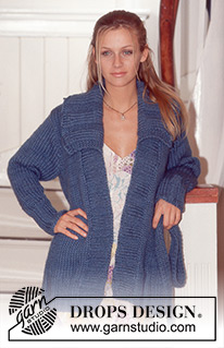 Free patterns - Damskie długie rozpinane swetry / DROPS 74-18