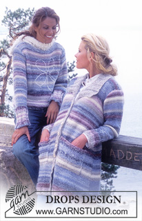 Free patterns - Damskie długie rozpinane swetry / DROPS 76-6