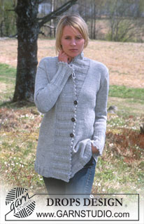 Free patterns - Damskie długie rozpinane swetry / DROPS 91-12