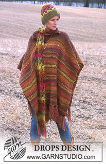 Free patterns - Poncho's voor dames / DROPS 93-32