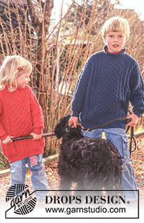 Free patterns - Dziecięce swetry przez głowę / DROPS Baby 10-14