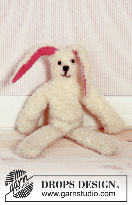 Flopsy / DROPS Baby 11-3 - Coelho DROPS tricotado em Pelliza e Camelia ou Brushed Alpaca Silk e BabyMerino.