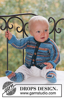 Free patterns - Skarpetki i kapcie dla niemowląt i małych dzieci / DROPS Baby 16-22
