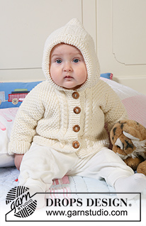 Free patterns - Swetry rozpinane dla niemowląt i małych dzieci / DROPS Baby 19-5