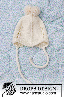 Winter Baby / DROPS Baby 33-12 - Gebreide set bestaande uit een broek en muts voor baby in DROPS Merino Extra Fine. Maat: Prematuur tot 4 jaar