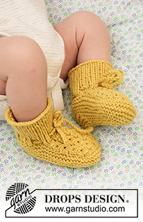 Free patterns - Skarpetki i kapcie dla niemowląt i małych dzieci / DROPS Baby 33-27