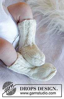 Free patterns - Calcetines y patucos para bebé / DROPS Baby 33-34