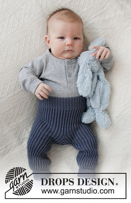 Early Nap Pants / DROPS Baby 36-5 - DROPS Baby Merino lõngast ülevalt alla kootud patentkoes püksid beebile suurustele enneaegsele kuni 4 aastasele