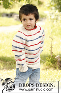 Free patterns - Dziecięce swetry przez głowę / DROPS Children 22-2
