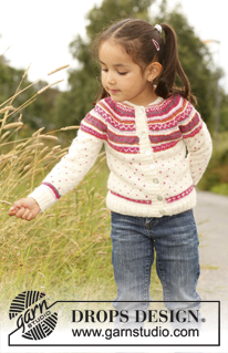 Free patterns - Rozpinane swetry i bolerka dziecięce / DROPS Children 22-4