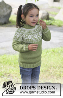 Free patterns - Dziecięce swetry przez głowę / DROPS Children 22-44