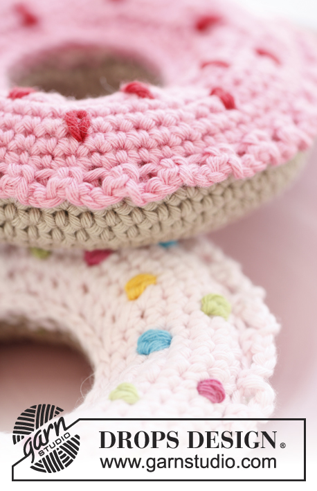 Candy Land / DROPS Children 24-2 - Donut em croché em DROPS Paris