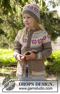 Prairie Fairy / DROPS Children 27-5 - Gebreid vest met ronde pas en Scandinavisch patroon in DROPS Lima. Maat kinderen 3-12 jaar.