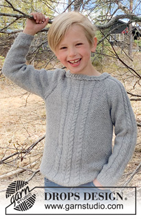 Free patterns - Dziecięce swetry przez głowę / DROPS Children 37-10