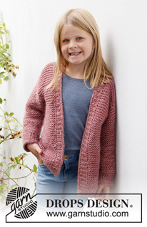 Free patterns - Proste dziecięce rozpinane swetry / DROPS Children 40-12