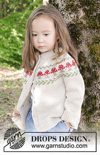 Free patterns - Rozpinane swetry i bolerka dziecięce / DROPS Children 47-15