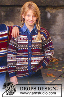 Free patterns - Dziecięce norweskie rozpinane swetry / DROPS Children 7-2