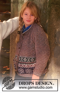 Free patterns - Rozpinane swetry i bolerka dziecięce / DROPS Children 7-7