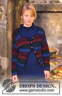 Free patterns - Rozpinane swetry i bolerka dziecięce / DROPS Children 7-8