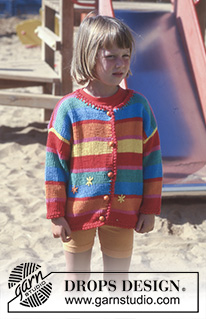Free patterns - Rozpinane swetry i bolerka dziecięce / DROPS Children 8-1