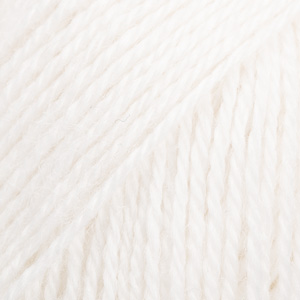 DROPS Alpaca uni colour 101, biały