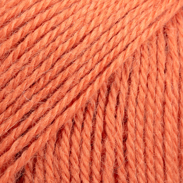 DROPS Alpaca uni colour 2915, rykug appelsína