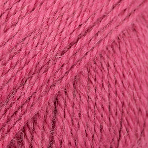 DROPS Alpaca uni colour 3770, vadelmaruusu