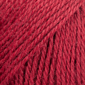 DROPS Alpaca uni colour 3900, tómatrauður
