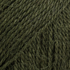 DROPS Alpaca uni colour 7895, armeijanvihreä