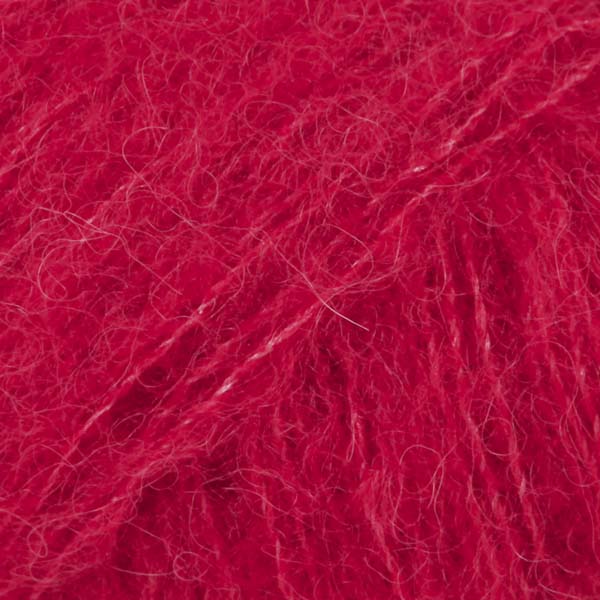 DROPS Brushed Alpaca Silk uni colour 07, punane