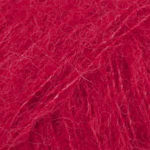 DROPS Brushed Alpaca Silk uni colour 07, czerwony