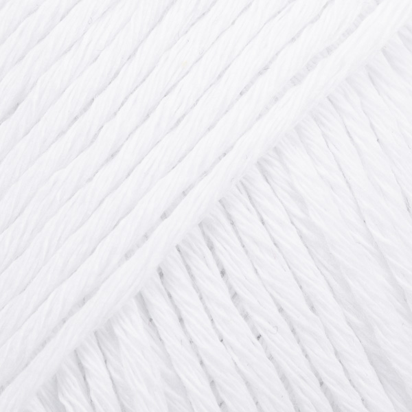 DROPS Cotton Light uni colour 02, valkoinen