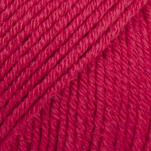 DROPS Cotton Merino uni colour 06, wiśniowy