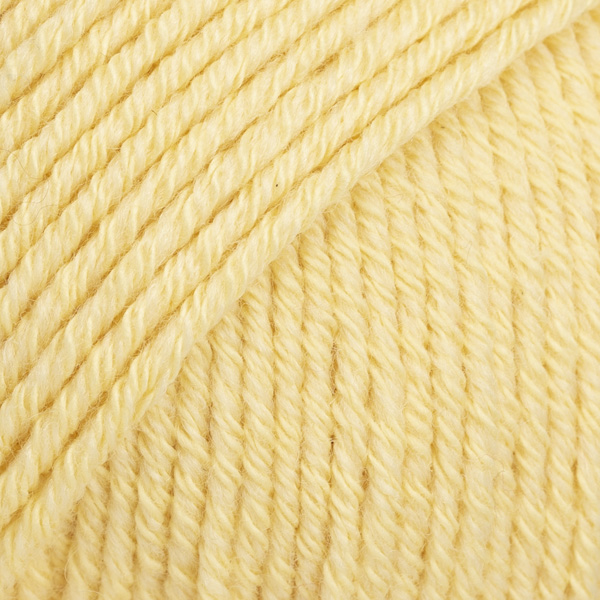 DROPS Cotton Merino uni colour 17, giallo vaniglia
