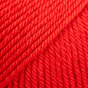 DROPS Daisy uni colour 20, czerwony