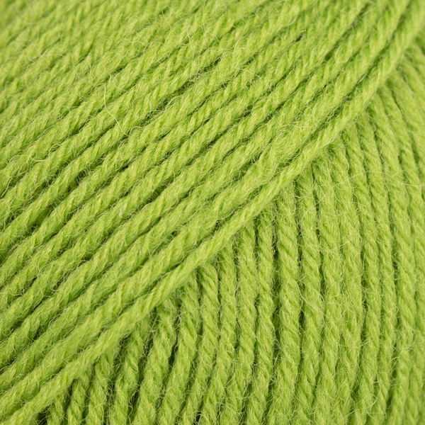 DROPS Fabel uni colour 112, äppelgrön