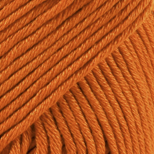 DROPS Muskat uni colour 49, mörk orange